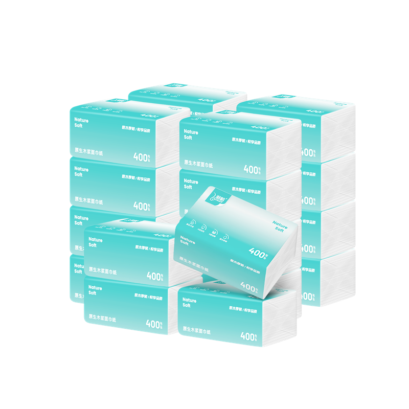 羽暄抽纸 5层400张*20包 可湿水 纸巾 卫生纸餐巾纸 加大整箱批发