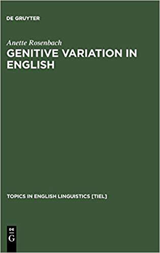 【预订】genitive variation in english