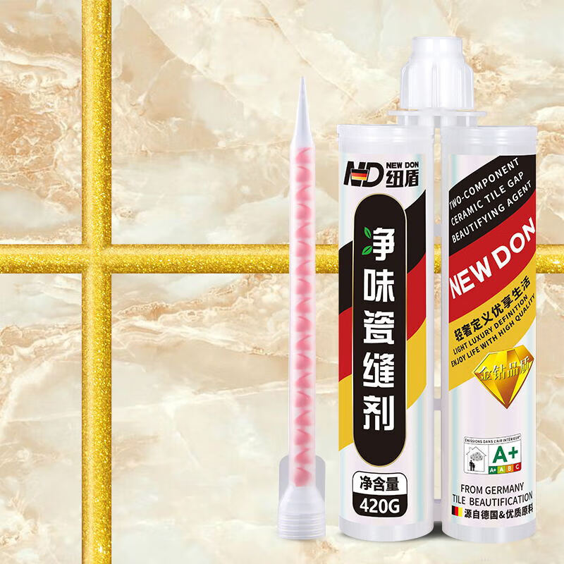 纽盾美缝剂瓷砖地砖专用厨房卫生间防水防霉美缝胶缝隙勾缝填缝剂 贵族金 0L