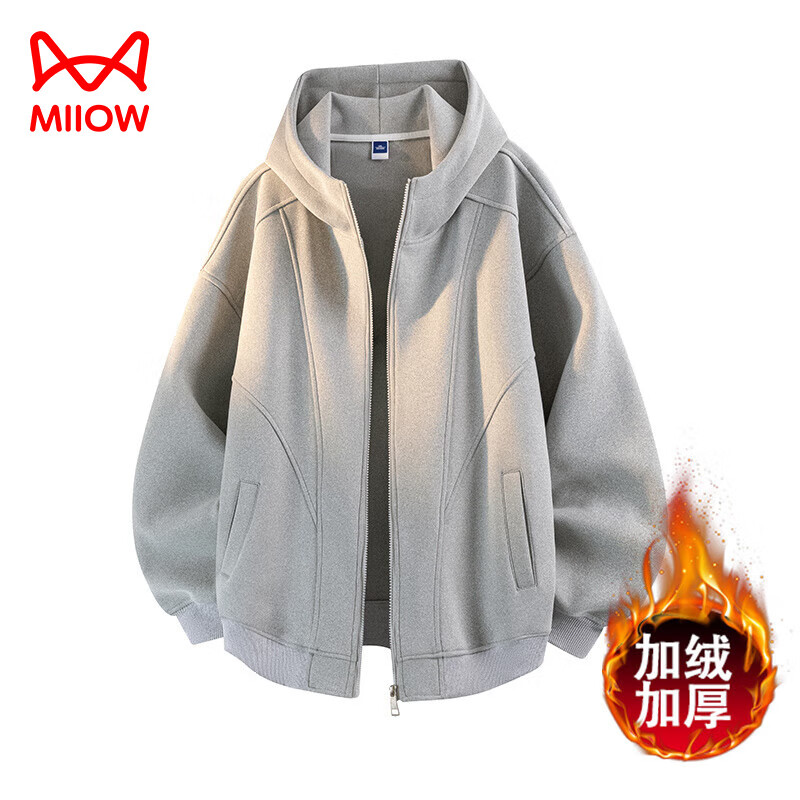 ���ڲ�����è�ˣ�MiiOW��2025�¿���������ﶬ�����޿�����ñ������ʽ����ƴ�ӼӺ����� ǳ��-���� 2XL 119Ԫ