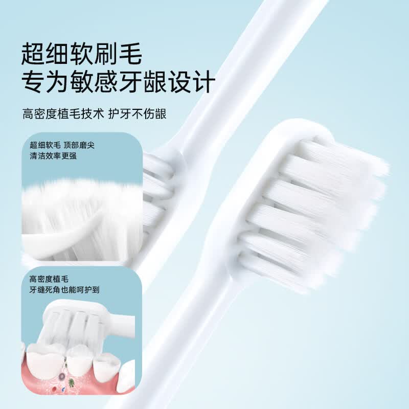 西马龙（ximalong）电动牙刷成人款软毛刷头敏感专用智能声波情侣款生日礼物送男女朋友 1支睿智黑-8刷头9种清洁模式
