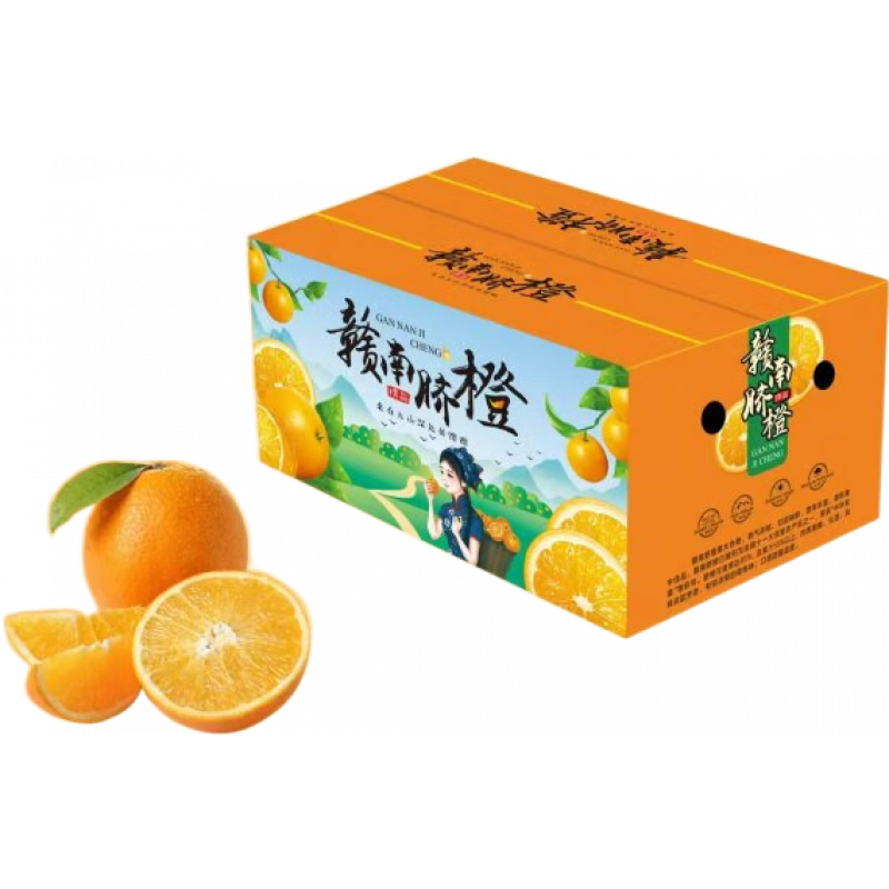 闽域寻鲜江西赣南脐橙新鲜水果果冻手剥脐橙品质超甜整箱10斤礼盒包邮送礼 带箱10斤普通装【单果70-80mm】净重8.5斤