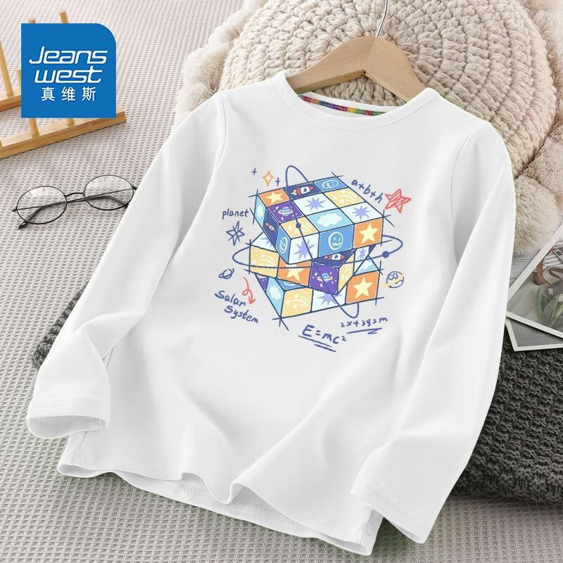 ��ά˹��Jeanswest����ά˹��ͯ����t������2025�¿��ͯ����˧������������װ����� ��ɫħ�� 90 13.23Ԫ