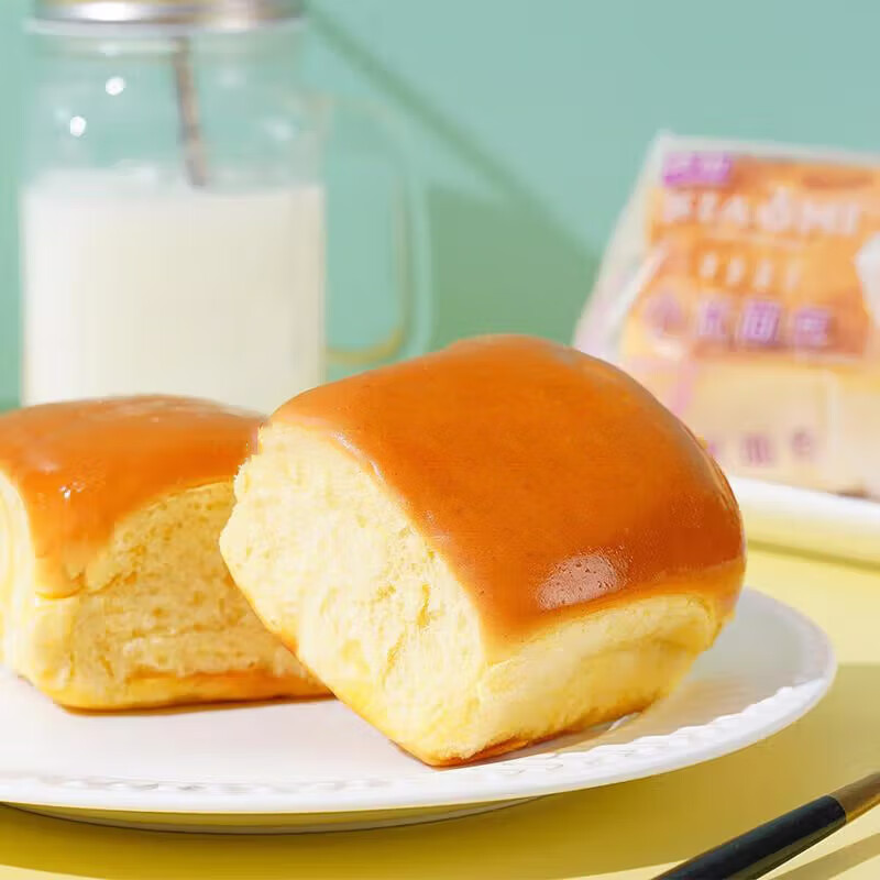 果丰故香老式手工小米面包早餐代餐休闲零食学生饱腹发酵面包手撕老面包 小米面包500g*1