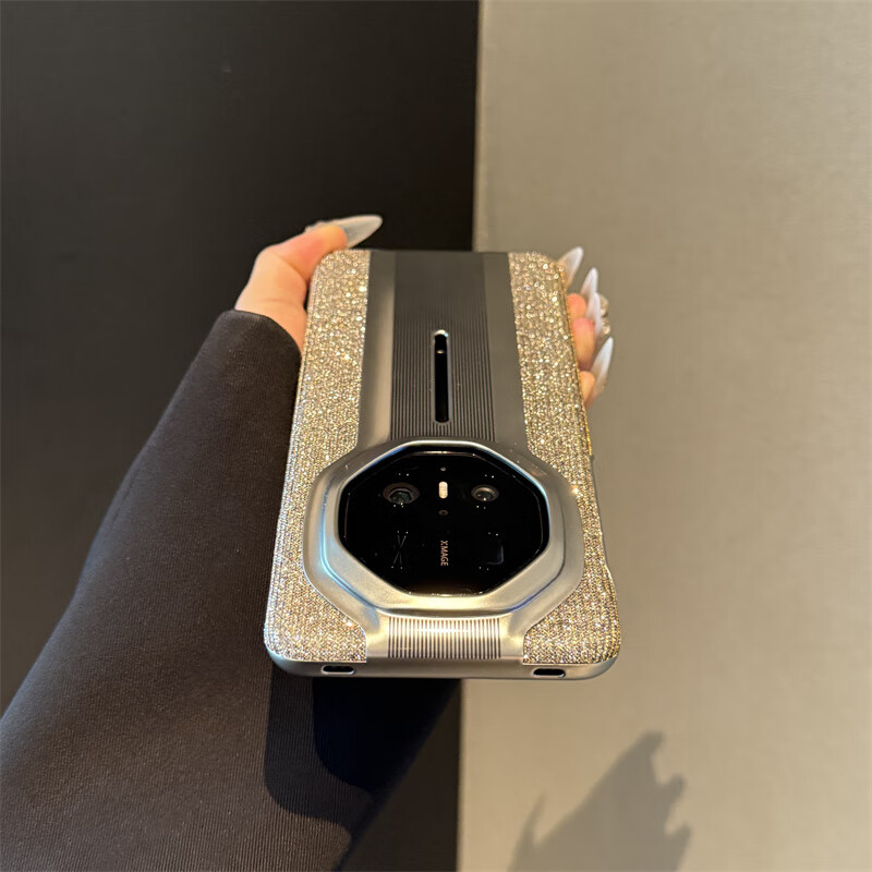 适用华为mate80promax手机壳超薄电镀80rs非凡大师外壳70女60pro+ 【气质银】满屏闪粉 华为 Mate 60 Pro+