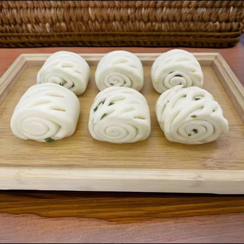 富世康花卷葱香花卷早餐手工制作老面馒头方便咸味主食馒头山东老字号 1000g(约32个)