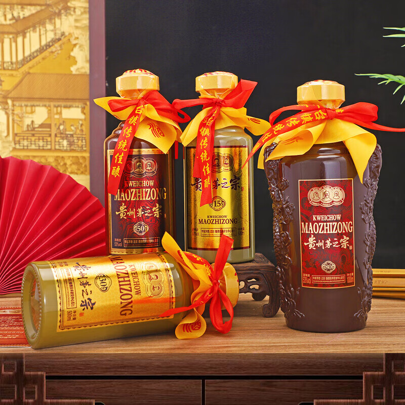 永发祥成裕烧坊贵州茅之宗 酱香型白酒 酒 纯粮酒 53度 2500mL 4瓶 500ML*3瓶+1L*1瓶