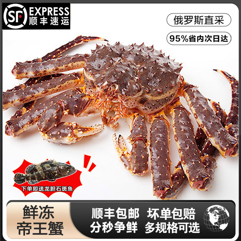 顺丰鲜活 俄罗斯帝王蟹 2.5-3斤 plus仅254亓 3-3.5斤 plus仅298亓 - 线报酷