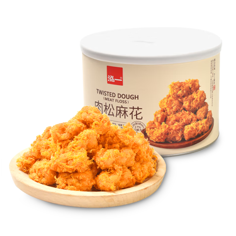 泓一肉松麻花 早餐休闲零食饼干传统手工糕点心解馋办公室下午茶330g