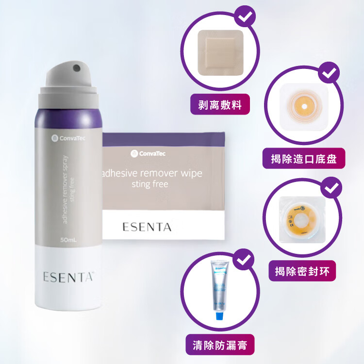 康维德（CONVATEC）粘胶剥离剂423289造口附件护理用品 轻松祛除多种粘胶 423289粘胶剥离剂（50ml）