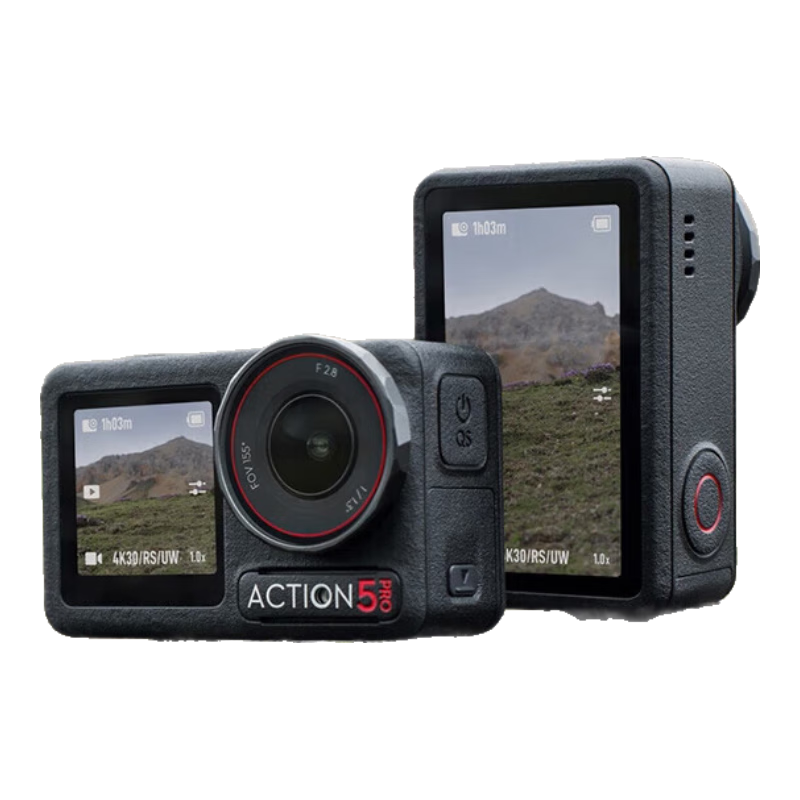 大疆（DJI）【咨詢享優(yōu)惠】大疆 DJI Action 5Pro運(yùn)動(dòng)相機(jī)釣魚騎行潛水摩托車vlog頭戴攝像機(jī) 大疆 Action5Pro 標(biāo)準(zhǔn)套裝【官方標(biāo)配】 官方標(biāo)配