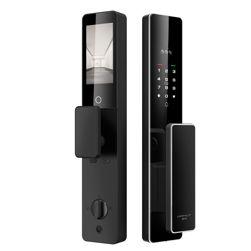 王力智能門鎖指紋鎖電子門鎖密碼鎖虛位密碼貓眼大屏電子鎖P20