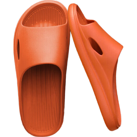 【踩屎感居家拖鞋】浴室男女拖鞋轻便防滑居家凉拖鞋男女通用 橙色 38-39