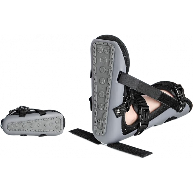 冠愛（GUANAI）丁字防旋鞋醫(yī)用丁字鞋康復足托足下垂鞋康復偏癱中風腿部固定器  普通無支架(普通塑料材質(zhì)) S(鞋碼35-38)