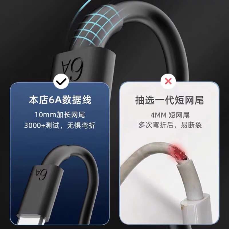 华为（HUAWEI）原装适用于120W快充华为Nova10/11/12/13Pro/14ultra充电器mate60 适用华为全系列120W快充双口头+1米线