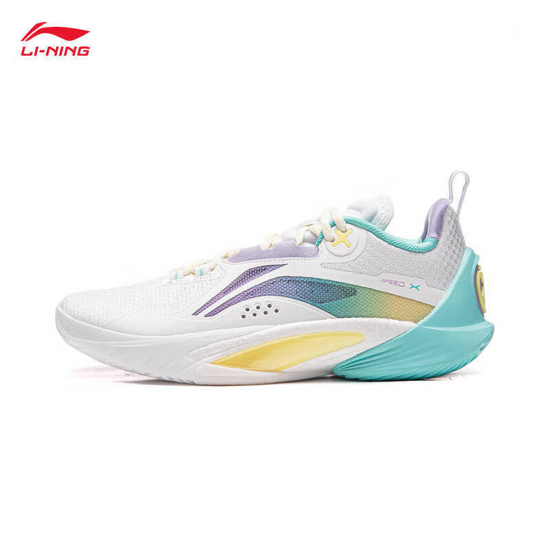 李宁闪击10丨篮球鞋男反光支撑稳定减震运动鞋 标准白-68 42