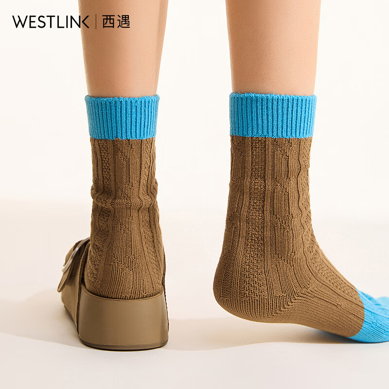 西遇（Westlink）厚底勃肯鞋女2025新款秋季圆头一脚蹬懒人鞋外穿增高半拖 卡其色 35/36/38预售2.5 36 (230)