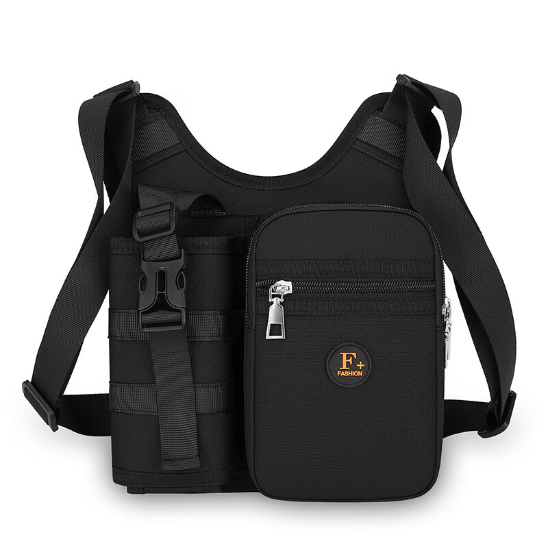 水壶包多功能新款简约百搭斜挎包出行大容量多功能斜跨单肩背斜挎 黑色