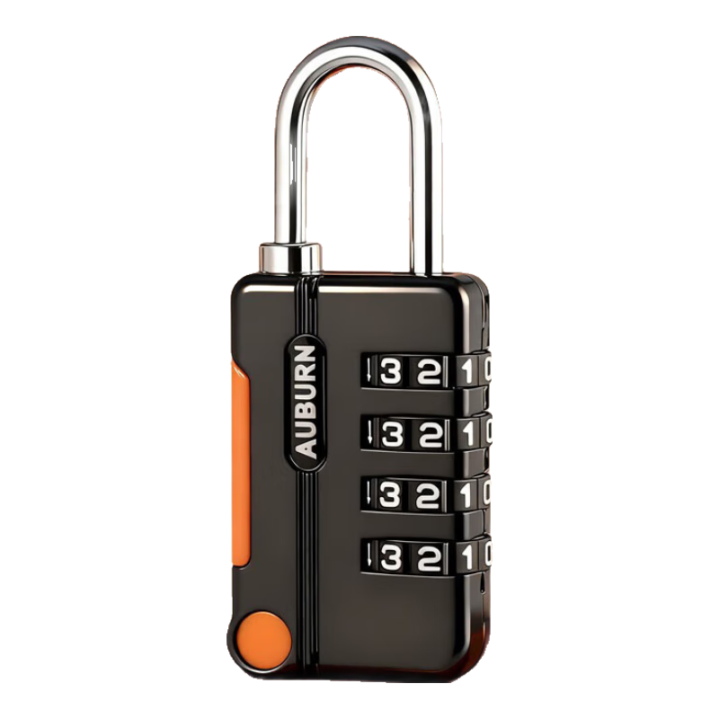 奧本密碼鎖掛鎖箱包鎖宿舍健身房學(xué)校儲物柜門鎖金屬鎖1028黑