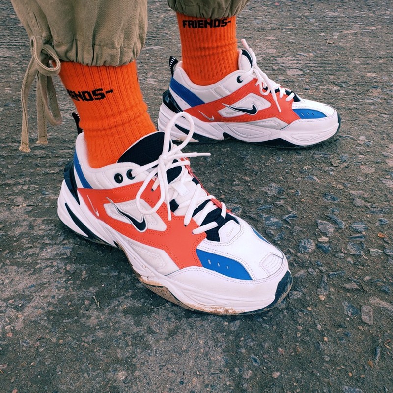 耐克(nike) m2k tekno  红白蓝 走秀 复古老爹鞋 运动鞋 休闲鞋 男鞋