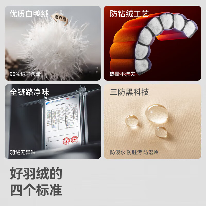 贝肽斯儿童羽绒服冬季新款三防男女宝宝外套90白鸭绒上衣轻薄童装 卡其 140 cm 【充绒量53g】