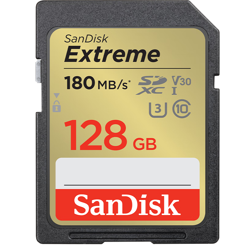 SanDisk 闪迪 Extreme 至尊极速系列 SD存储卡 128GB