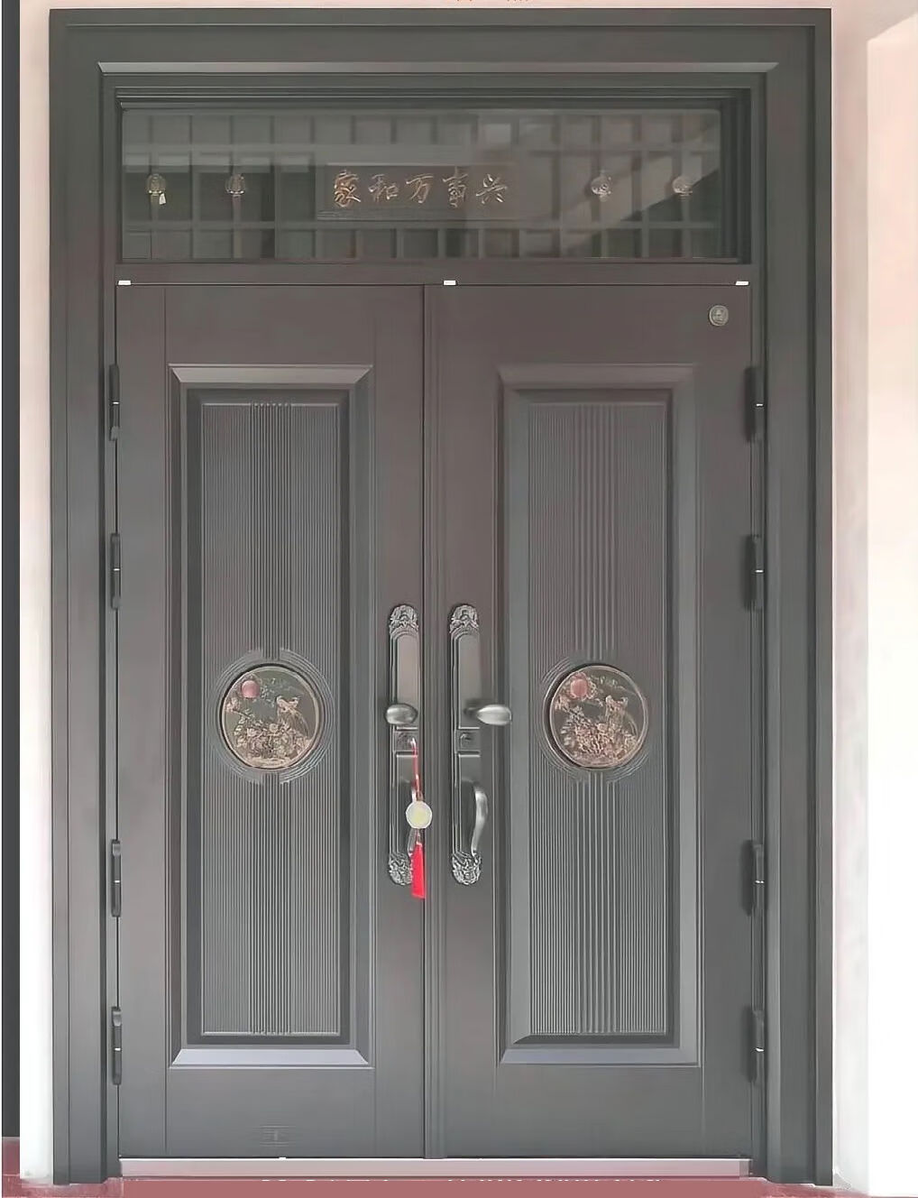 接运猫锌合金别墅大门双开门农村自建房进户门家用乡村庭院入户门防盗