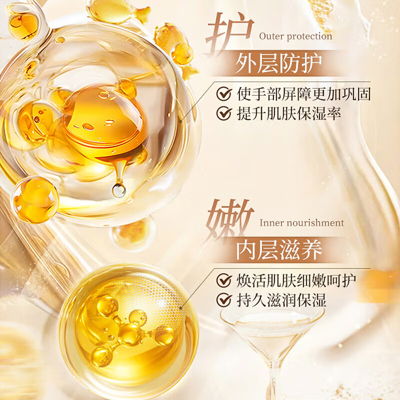 劳丽诗韩式极简香氛护手霜滋润嫩白不油腻补水保湿秋冬防干裂保湿霜乳 韩式护手霜50g*3支（乌木2花店1）