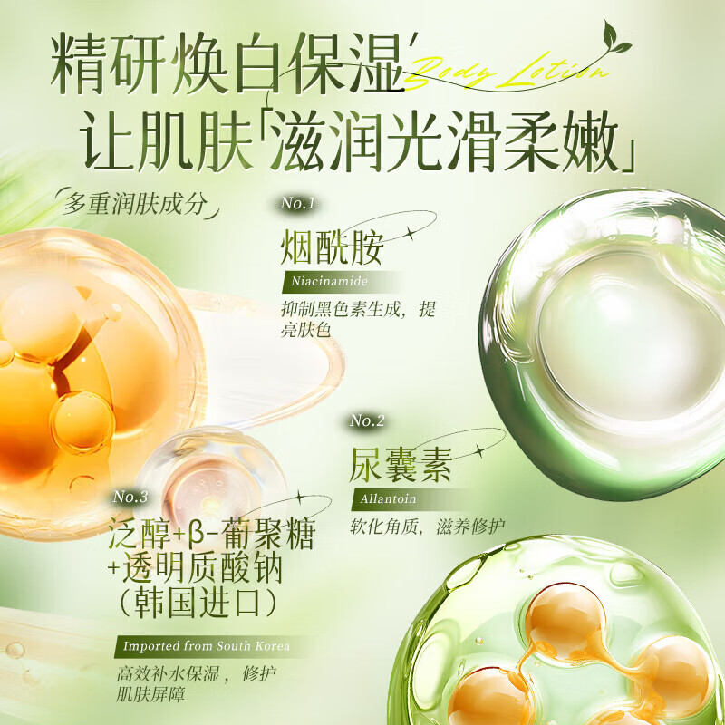 内廷上用北京同仁堂出品保湿嫩肤身体乳补水保湿牛油果润肤乳液 【2盒分享装】500g/瓶