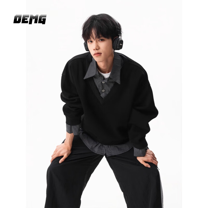 ���ڲ�����OEMG POLO���޼Ӻ������������ʿ�ﶬ���¿�ײɫƴ�����и߼������� ��ɫ 2XL [����130-150��] 81.6Ԫ