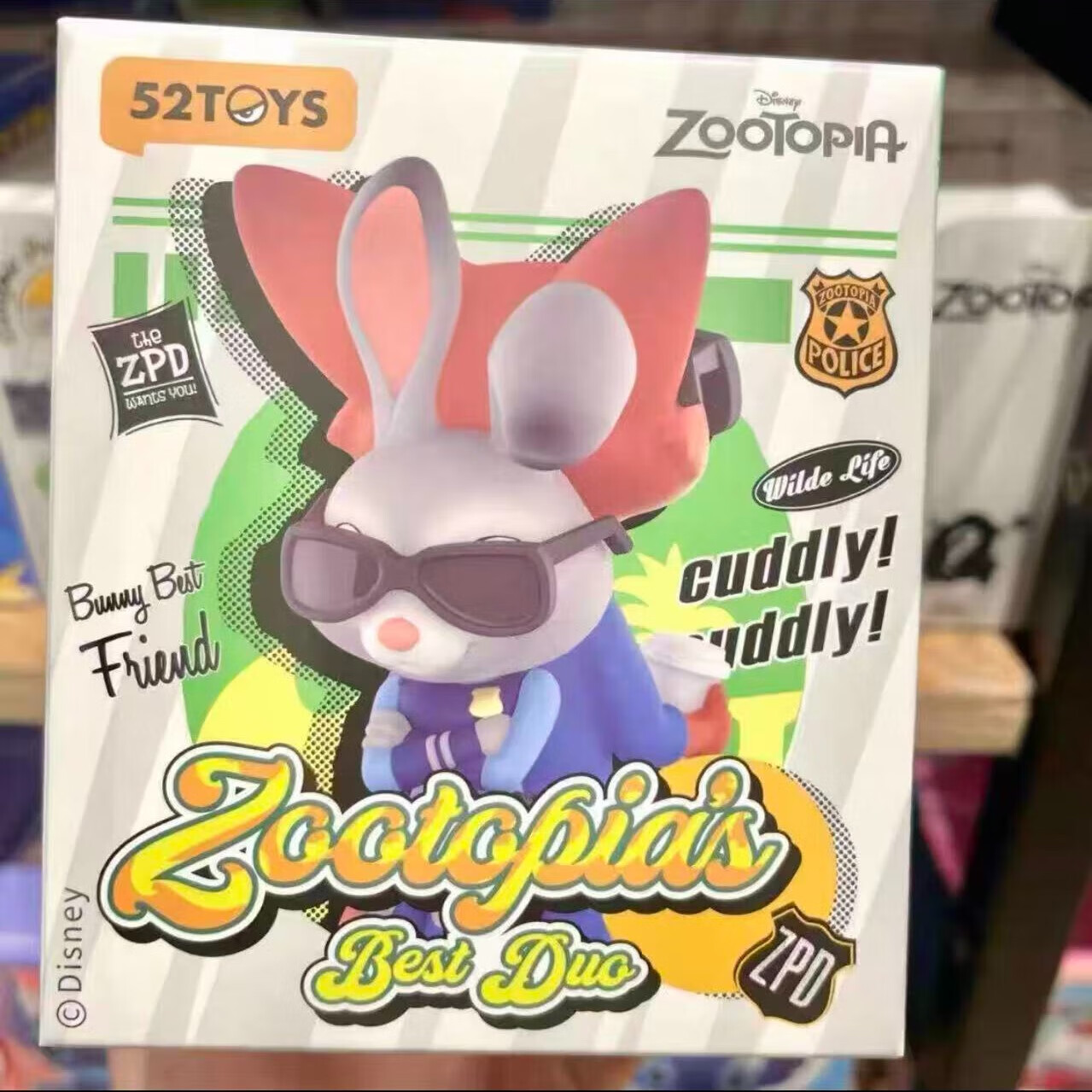 52TOYS疯狂动物城的最佳拍档系列公仔盲盒朱迪尼克动漫手办潮玩摆件礼物 疯狂动物城【随机1个】