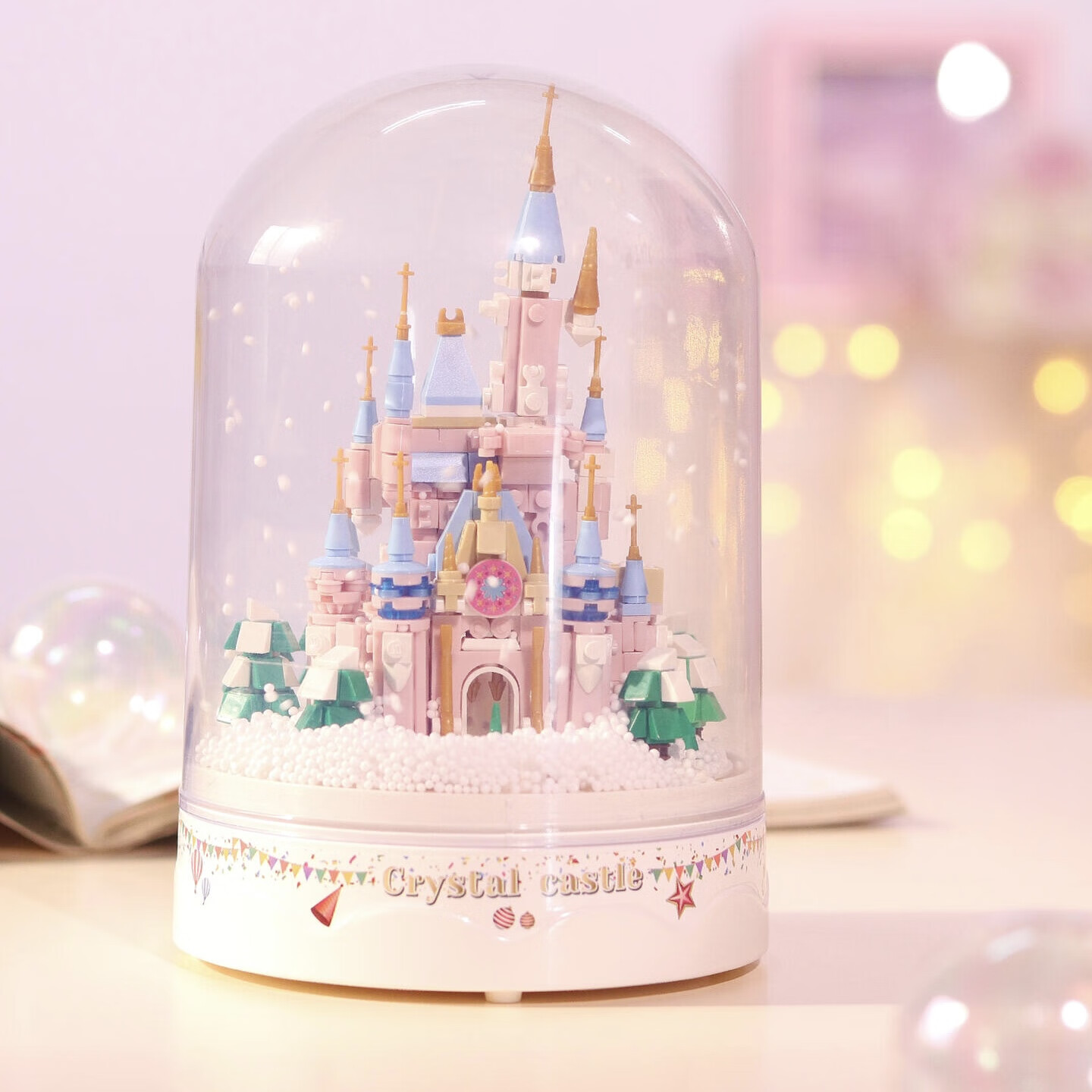 哲高 拼装积木创意圣诞节礼物 -圣诞水晶城堡音乐盒 到手69亓 赠随机一歀多肉积木 - 线报酷