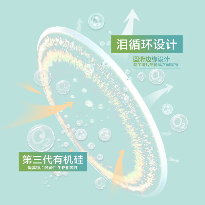 Merry dolly韩国进口月抛美瞳6片非离子彩色近视隐形眼镜高至1000度水润舒适 9133奶茶棕14.2（柔光伪素颜/6片有高度数） 850度