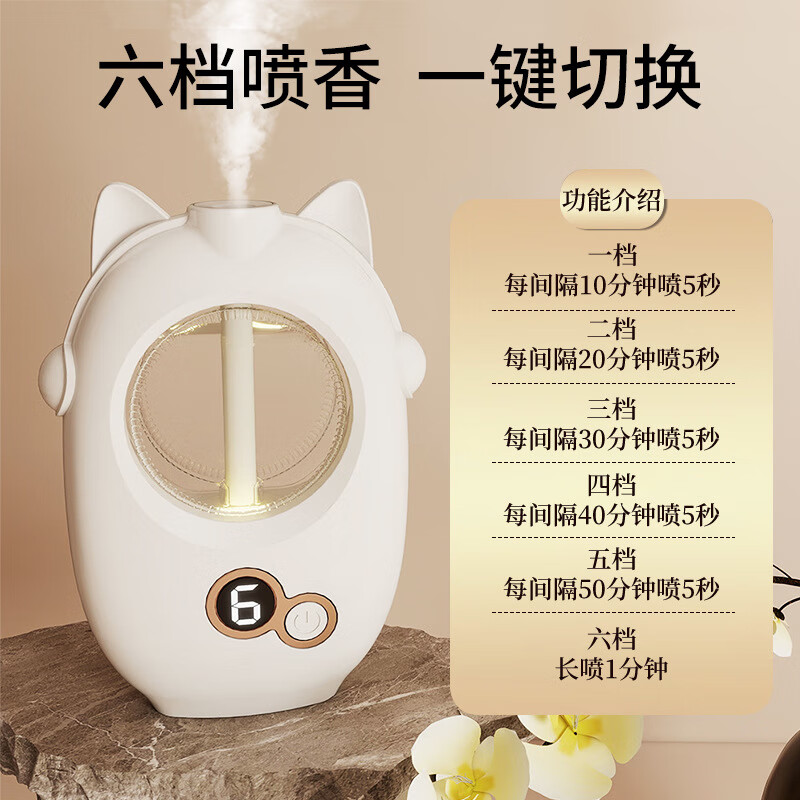 玛塔莉莱（Matarile）香薰机自动喷雾家用卧室客厅留香空气清新厕所卫生间祛味香氛批发 B-2485X8猫耳自动喷香机