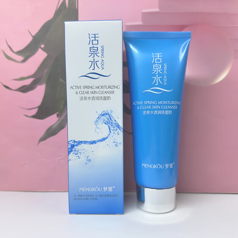 梦蔻活泉水透润洗面奶深层清洁不拔干丰富细腻泡沫补水保湿洗面奶男女 梦蔻活泉水透润洗面奶120g