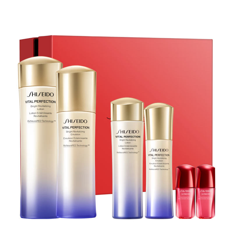 资生堂第二代悦薇清爽水乳套装 美白淡斑抗老护肤品 圣诞礼物送女友