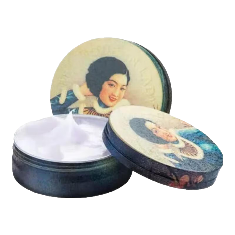 摩登紅人老上海復(fù)古懷舊國貨精品水潤滋養(yǎng)雪花膏正品秋冬補水保濕嫩膚 夜來香80g*2  新款(特惠裸盒)