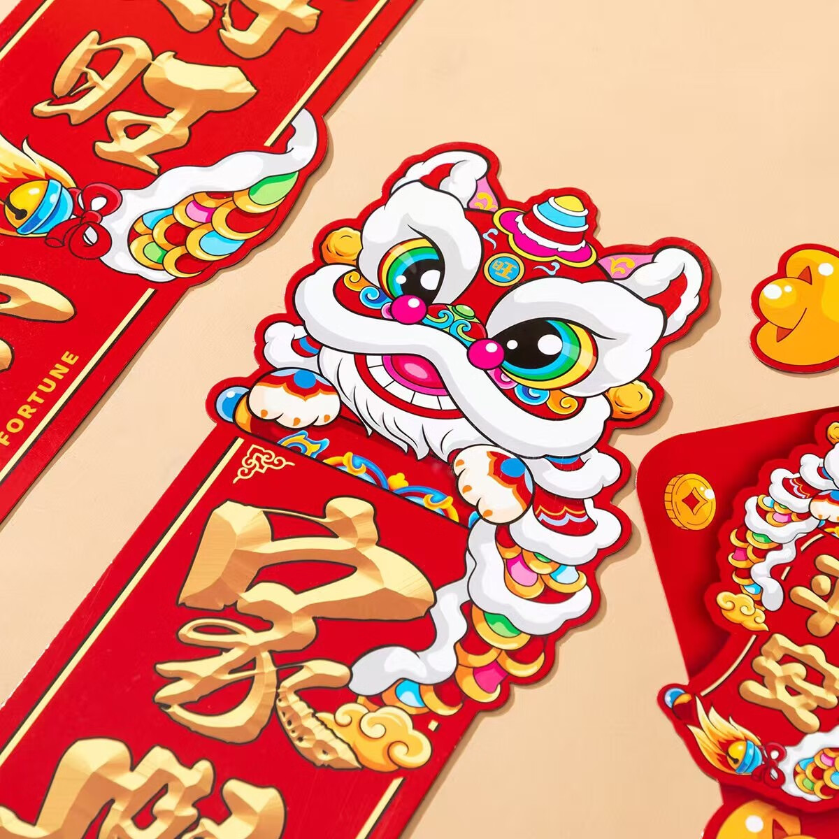 2026马年新年磁吸春联对联套装福字门贴 马年磁吸春联套装（一站购齐） 88件套