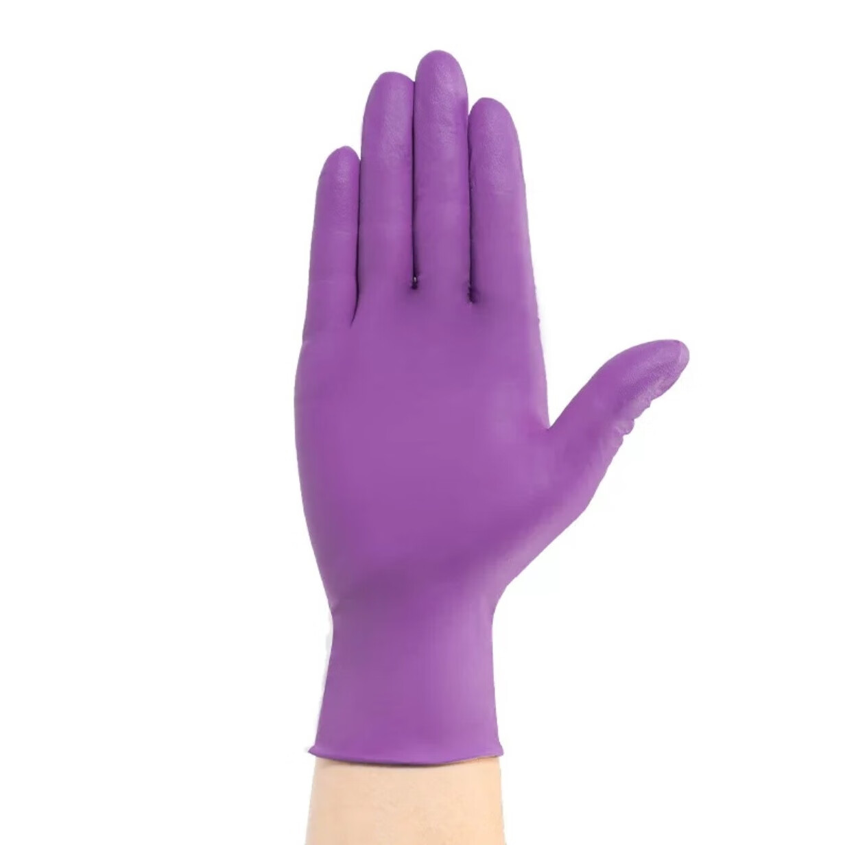 鸿图（HOUTO）6.5g特厚丁腈手套加韧耐用耐磨食品级厨房户外汽修 6g紫色特厚丁腈手套-100只/盒 S（小号）