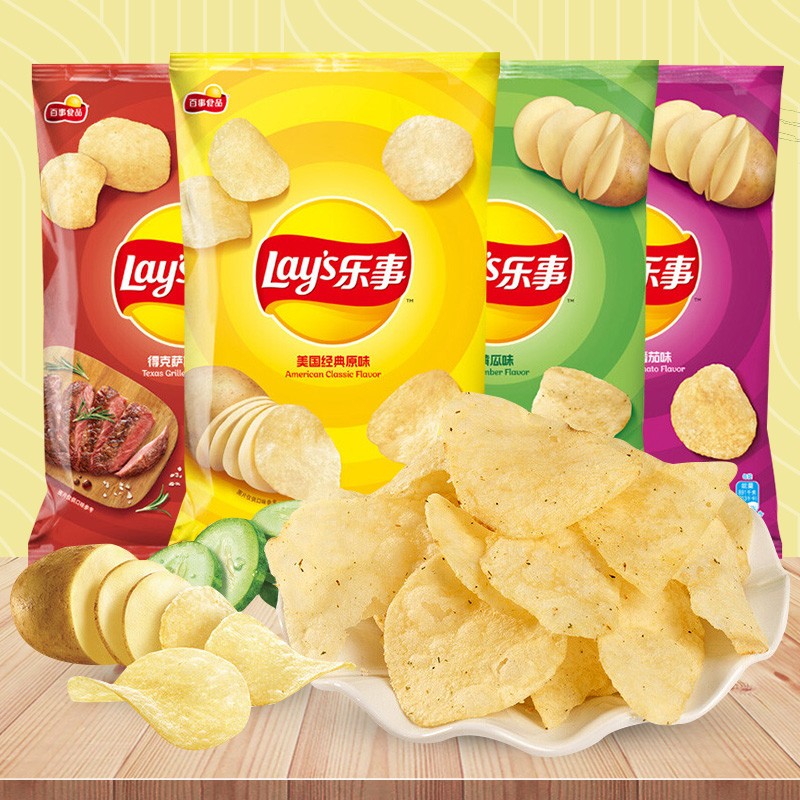 lay's乐事 乐事薯片小包装网红零食品大礼包膨化组合整箱混合装批发