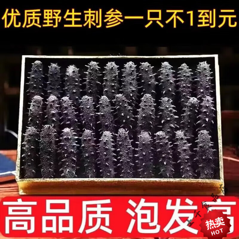 遼參100只純大連海參放心吃干貨淡干海刺參遼參批發(fā) 50只【精品高泡發(fā)】半干刺身 精品深海淡干海參新店開(kāi)業(yè)大優(yōu)惠