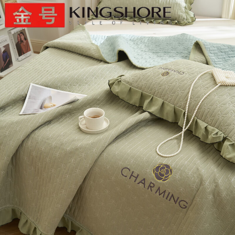 金号(king shore)夏季纯棉床盖单件四季通用2024新款100全棉榻榻米