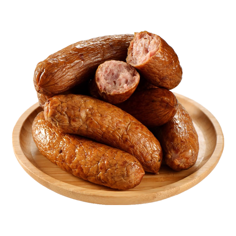 秋林里道斯哈尔滨红肠儿童肠80/支速食早餐瘦肉肠烤肠东北特产 猪肉牛肉香肠 儿童肠80g*20支