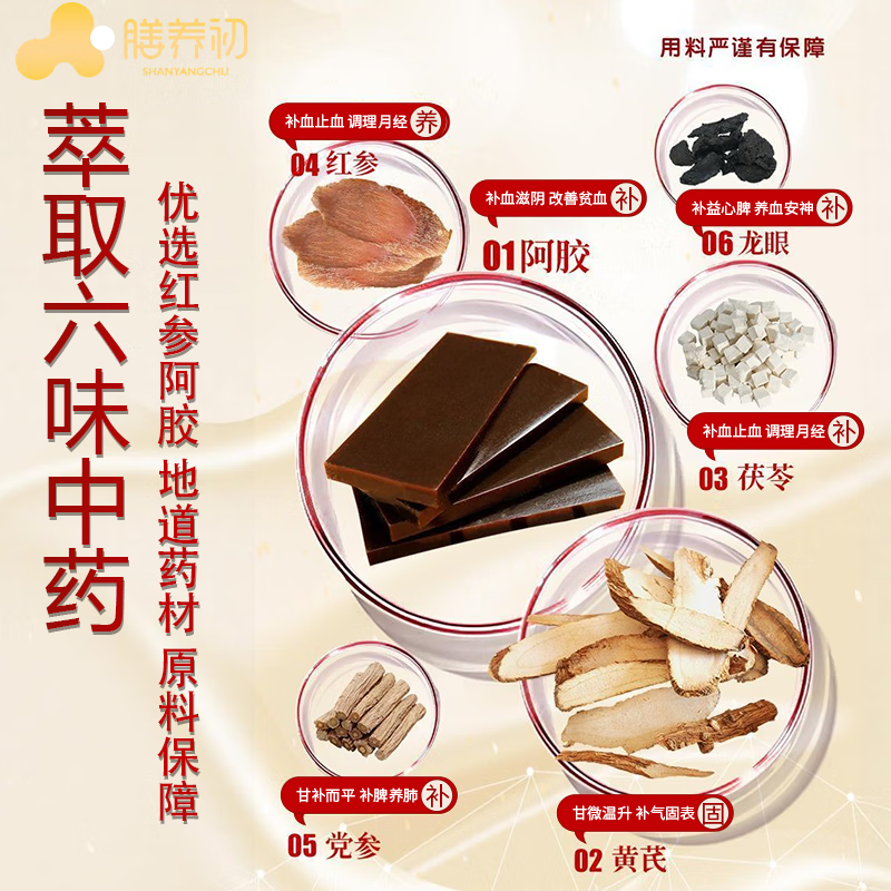 膳养初阿胶补气血提高免疫力睡眠女性滋补品益气养血气血不足红参玉元膏 【买三送1】共4瓶 300g*4瓶