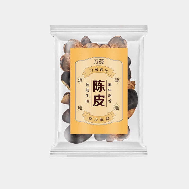 刀蔓陈皮 新会陈皮十年泡水专用泡茶炖汤10年广东正宗茶送礼自然生晒 80克*1袋