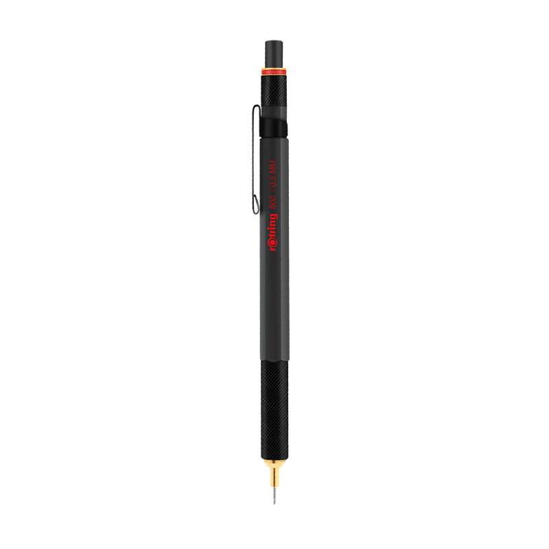 紅環(huán)（rOtring）自動(dòng)鉛筆0.5mm/觸屏筆多功能 德國(guó)專業(yè)繪圖工具-800+ 系列黑色單支裝