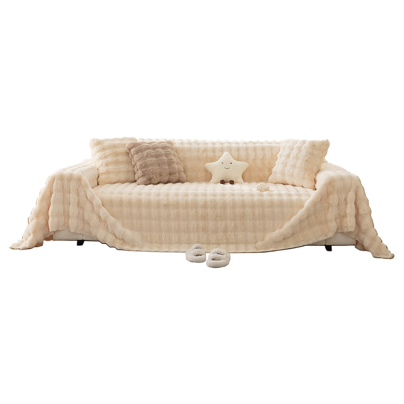 ���ڲ��������ͷ�2025�¿���ë������ɳ���ǲ�������ɳ�����ַ�èץ����̺�� ����ë��-�װ�ɫ����ͨ650gʵ�ݡ� 180cm*230cm ˫��λ 49.89Ԫ