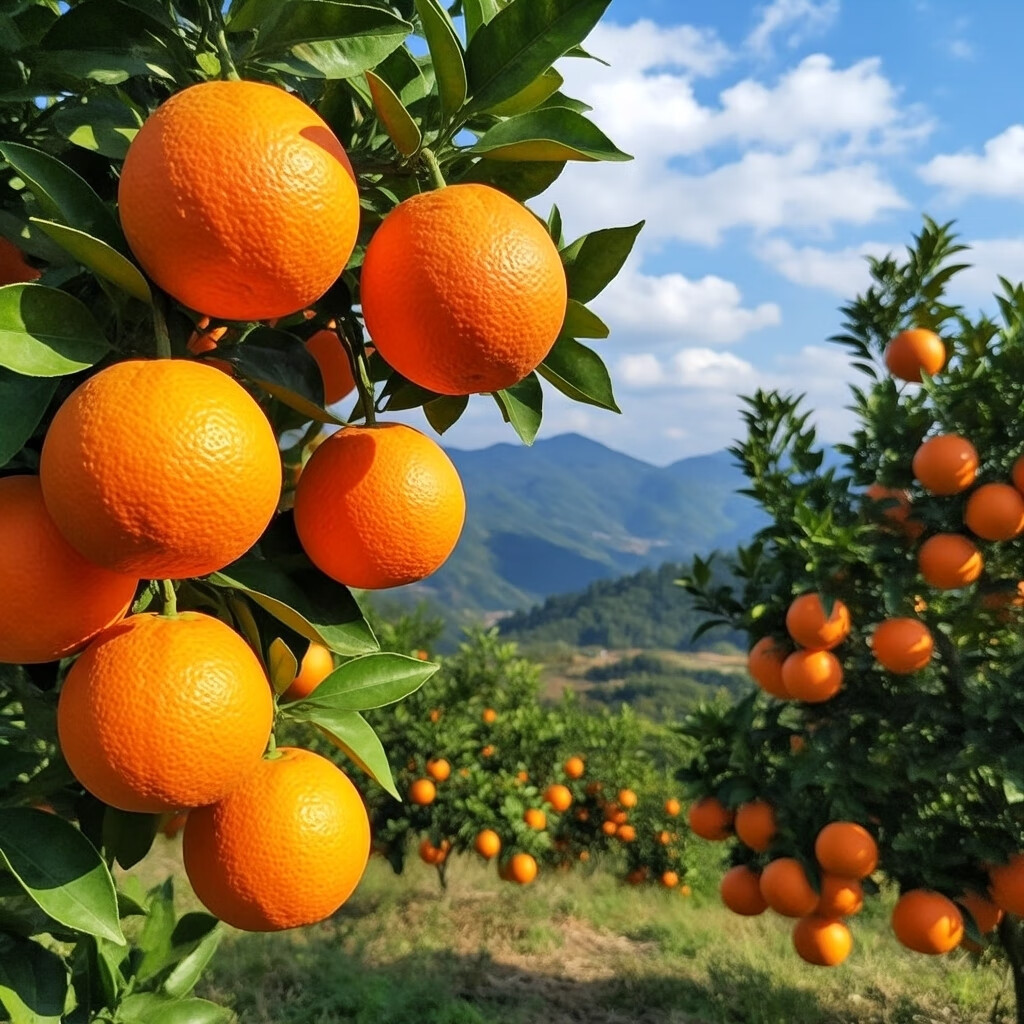 赣南脐橙江西正宗赣南脐橙新鲜水果现摘产地直发10斤整箱甜橙手剥榨汁孕妇 5斤装精品65-75mm中大果【试吃装】