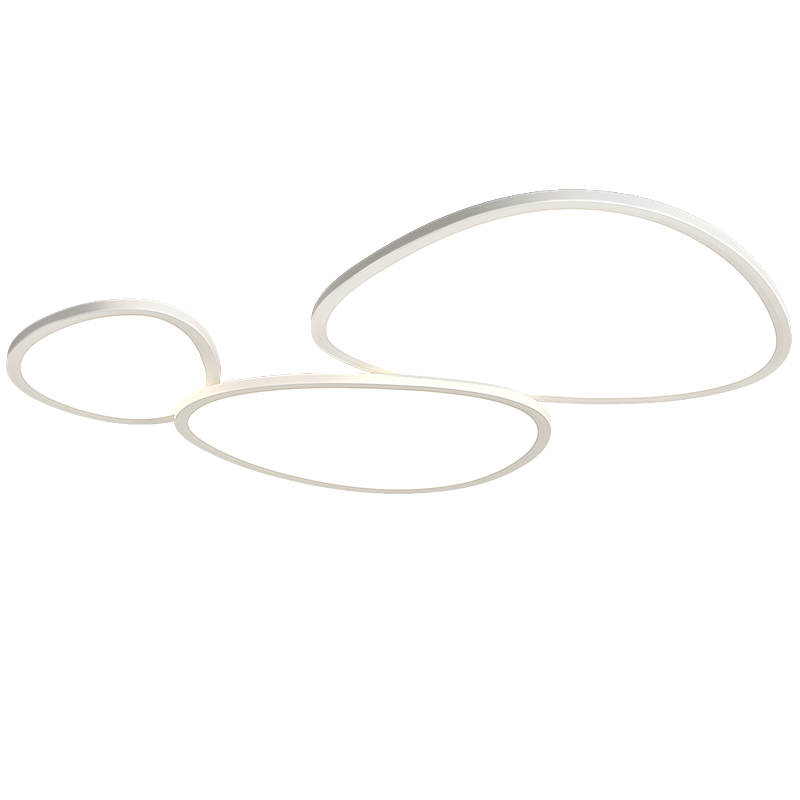 惠普护眼普瑞LED鹅卵石云朵客厅吸顶灯智控中山灯具全屋套餐包安装