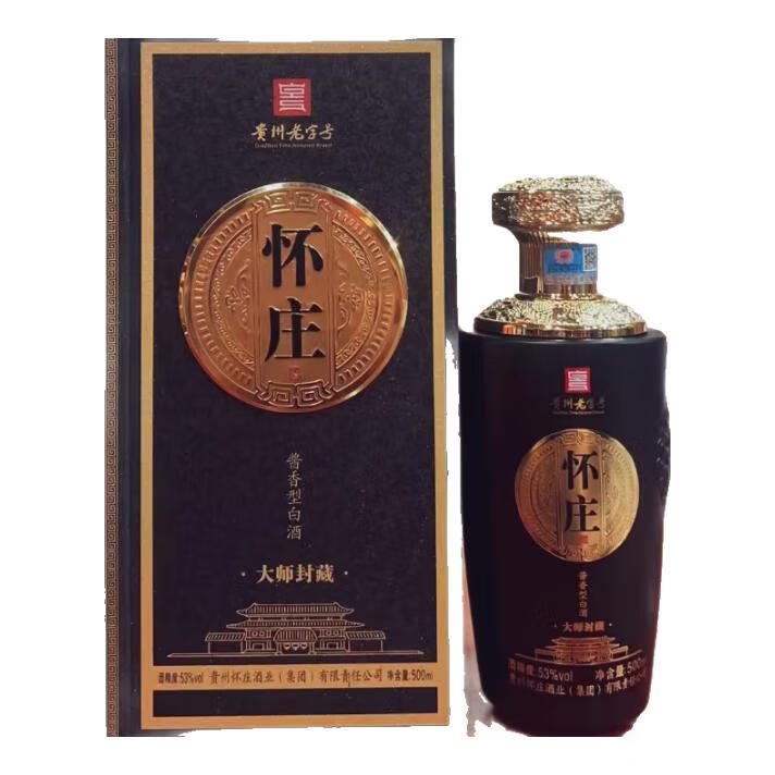 怀庄1983【官方正品】怀庄酱香型白酒节日送礼商务宴请聚会自饮收藏酱酒 53度 500mL 6瓶 怀庄大师封藏